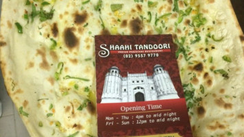 Shaahi Tandoori menu