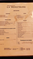 Hôtel- La Werdtberg menu