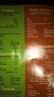 Fiesta Burrito menu
