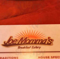 Joe Momma's Breakfast Eatery menu