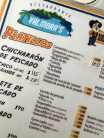 Valmora's menu