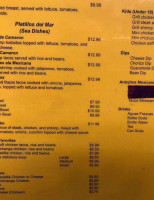 Lupe's Taqueria Mexican menu