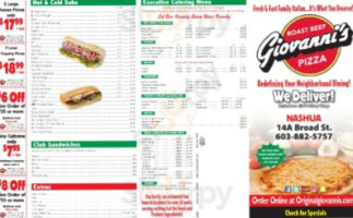 Giovanni's Roast Beef And Pizzeria food