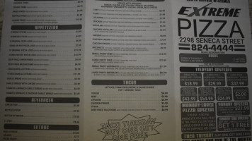 Extreme Pizza Buffalo Ny menu