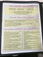 La Posada menu