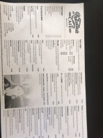 Richardson's Cafe menu