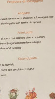 Ristorante Sani menu