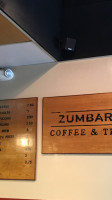Zumbar Coffee And Tea menu
