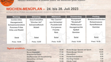 Bistro Treffpunkt Breitenpark menu