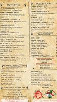 Dos Marias menu