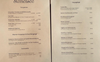 Sternensee menu