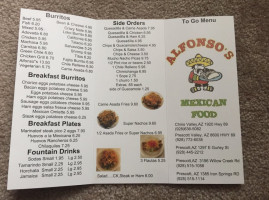 Alfonso’s Mexican Food food