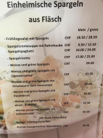 Hotel Restaurant Alpenrose menu