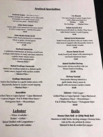 Jack's menu