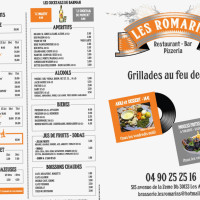 Brasserie les Romarins food