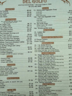 Del Golfo Seafood menu
