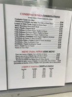 Sonora Food Products menu