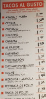 La Salsa Verde Taqueria menu