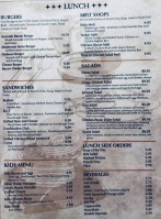 Hydeout Cafe menu