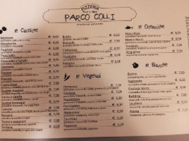 Pizzeria Al Parco Colli menu