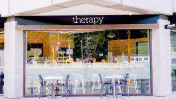 Therapy Coffee inside