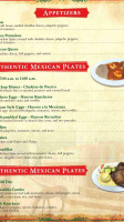 Pueblo Viejo Mexican menu