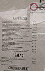 Oliva Mediterranean menu