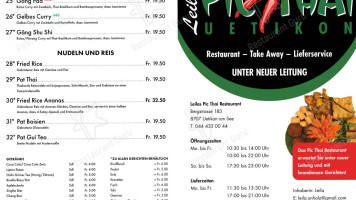 Pic Thai GmbH menu