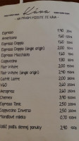 Espresso Pp menu
