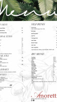 Amoretti's menu