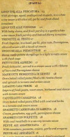 Casa Verde Italian Restaurant menu
