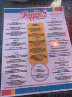 Tequila Mama menu