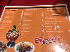 Bertha 's El Sabor De Los Mochis menu