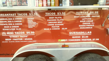Street Side Tacos menu