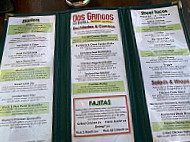 Dos Gringos Mesa menu