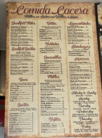 Tacos El Limoncito menu