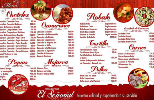 Restaurante Bar Turistico El Señorial menu