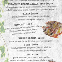 Restavracija Sova Bled menu