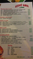 Reštaurácia Jašterka menu