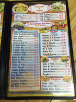 Los Ranchos Latinos menu