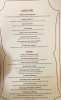 Ruby's Oyster Bar and Bistro menu