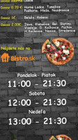 Bosorka Pizzeria menu