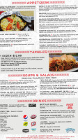 Casa Garcia's menu