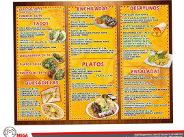 Katy Tacos menu