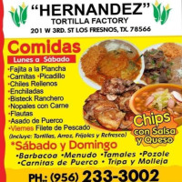 Hernandez Tortilla Factory food