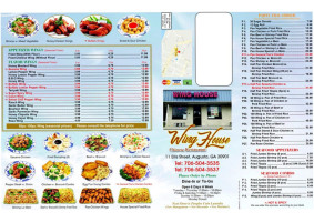 Wing house menu
