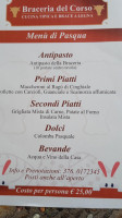 Braceria Del Corso menu