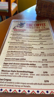 Coz Coffee Roasting Co. menu