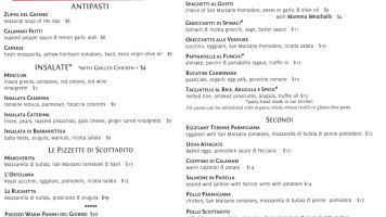 Scottadito Osteria Toscana menu