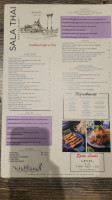 Sala Thai Restaurant menu